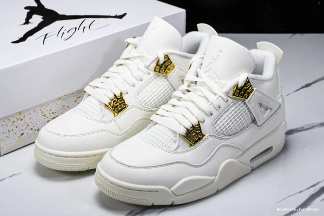Jordan Gold 4 Retro AQ9129-170 Metallic 0817